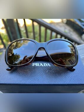 Prada Women’s Tortoiseshell Sunglasses - Brown Lenses